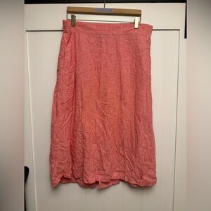 Croft & Burrow Red Plaid Skirt